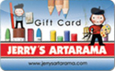 Jerry's&nbsp;Artarama
Gift&nbsp;Card