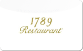 1789&nbsp;Restaurant
Gift&nbsp;Card