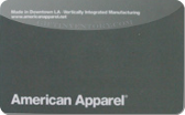 American&nbsp;Apparel
Gift&nbsp;Card