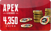 Apex&nbsp;Legends&nbsp;4000:
350&nbsp;Bonus&nbsp;Coins&nbsp;Xbox
Gift&nbsp;Card