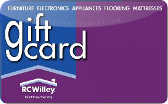 RC&nbsp;Willey
Gift&nbsp;Card