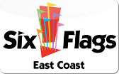 Six&nbsp;Flags&nbsp;Tickets:
East&nbsp;Coast
Gift&nbsp;Card