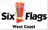 Six&nbsp;Flags&nbsp;Tickets:
West&nbsp;Coast
Gift&nbsp;Card