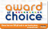 Award&nbsp;Of&nbsp;Choice
Gift&nbsp;Card