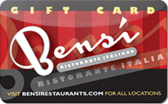 Bensi&nbsp;Ristorante
Italiano
Gift&nbsp;Card