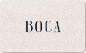 Boca
Gift&nbsp;Card