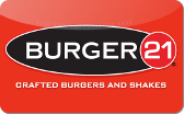Burger&nbsp;21
Gift&nbsp;Card