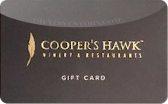 Cooper's&nbsp;Hawk&nbsp;Winery
Restaurants
Gift&nbsp;Card