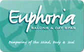 Euphoria&nbsp;Salons
&&nbsp;Day&nbsp;Spas
Gift&nbsp;Card