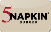 5&nbsp;Napkin&nbsp;Burger
Gift&nbsp;Card