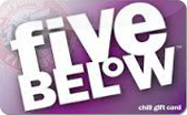 Five&nbsp;Below
Gift&nbsp;Card