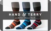 Hand&nbsp;&&nbsp;Terry&nbsp;Socks
Gift&nbsp;Card