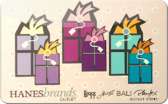 Hanes&nbsp;Outlet
Gift&nbsp;Card