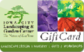Iowa&nbsp;City&nbsp;Landscaping
Garden&nbsp;Center
Gift&nbsp;Card